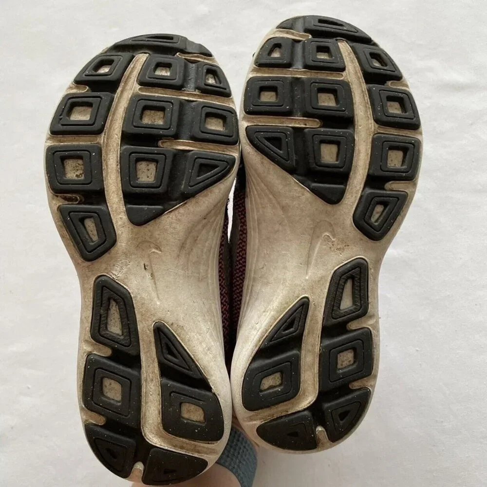 Nike Kids Black & Pink Worn Athletic Shoes With Velcro Straps 11.5C - Picture 6 of 10